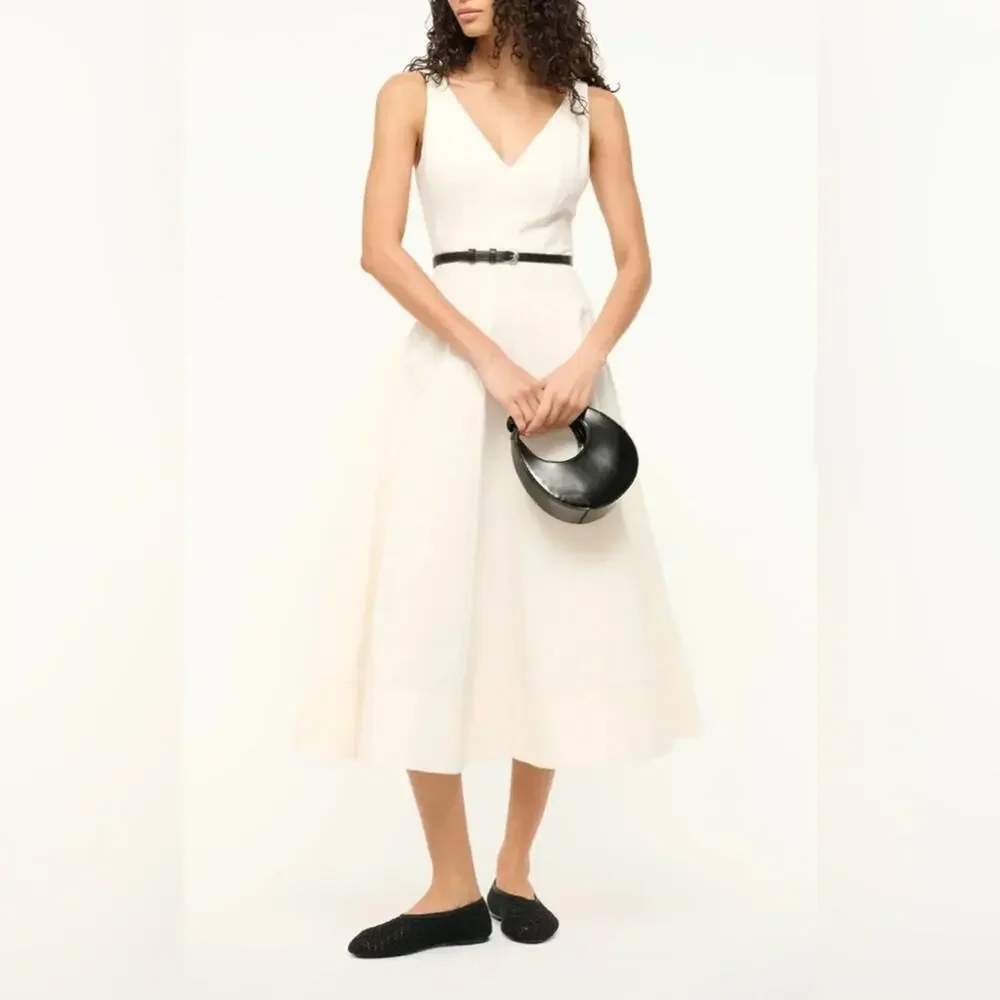 Staud Marieta Dress Ivory 4 - Picture 6 of 12